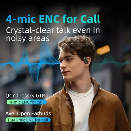 هدفون بلوتوثی کیو سی وای مدل MeloBuds Neo، تصویر 8