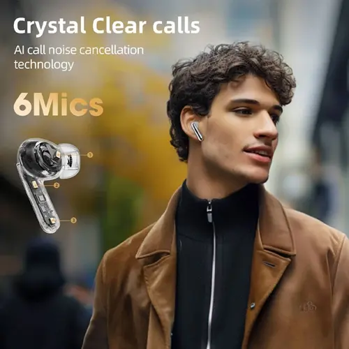 هدفون بلوتوثی کیو سی وای مدل Melobuds Pro HT08، تصویر 6