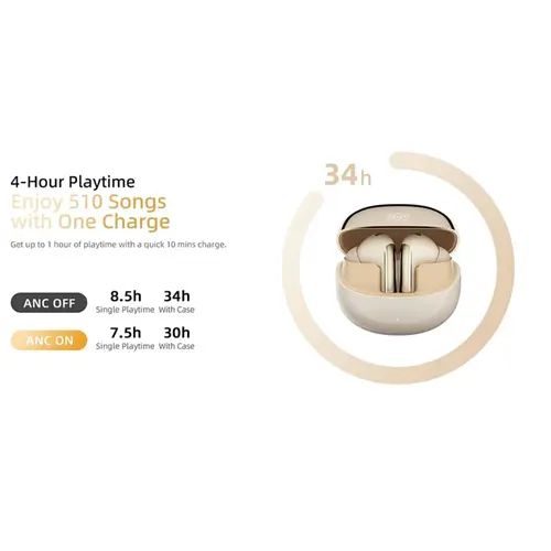 هدفون بلوتوثی کیو سی وای مدل Melobuds Pro HT08، تصویر 3