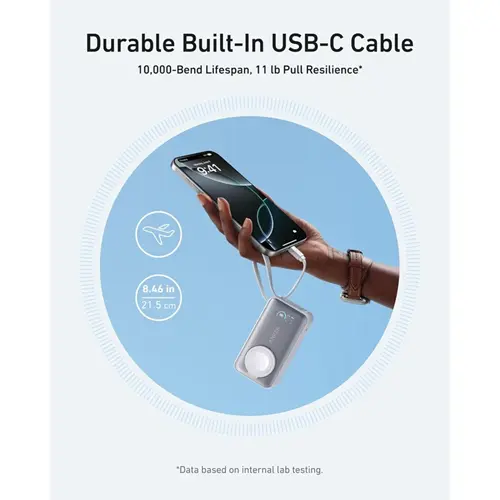 پاوربانک انکر مدل A1657H21 ظرفیت 10000 میلی آمپر ساعت، تصویر 4