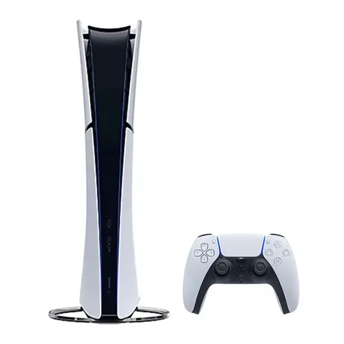 کنسول بازی سونی مدل PlayStation 5 Slim Digital Edition ظرفیت 1 ترابایت ریجن 2016B اروپا به همراه دسته اضافی و پایه شارژر، تصویر 3