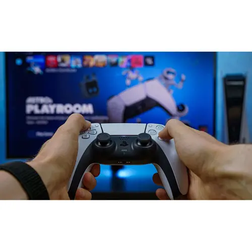 کنسول بازی سونی مدل PlayStation 5 Slim Digital Edition ظرفیت 1 ترابایت ریجن 2016B اروپا به همراه دسته اضافی و پایه شارژر، تصویر 9