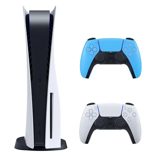 کنسول بازی سونی مدل PlayStation 5 ظرفیت 825 گیگابایت ریجن 1216A اروپا به همراه دسته اضافی آبی