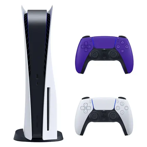 کنسول بازی سونی مدل PlayStation 5 ظرفیت 825 گیگابایت ریجن 1216A اروپا به همراه دسته اضافی بنفش