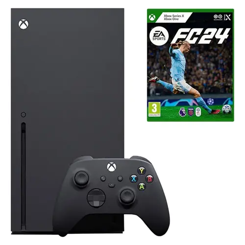 کنسول بازی مایکروسافت مدل Xbox Series X ظرفیت 1 ترابایت به همراه بازی EA Sports FC 24