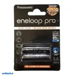 باتری قلمی قابل شارژ پاناسونیک مدل Eneloop Pro - بسته 2 عددی
