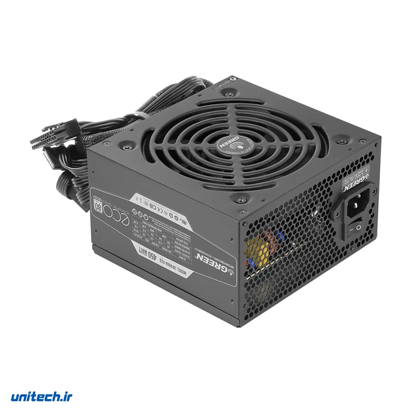 منبع تغذیه کامپیوتر گرین مدل GP450A-ECO Rev3.1، تصویر 3