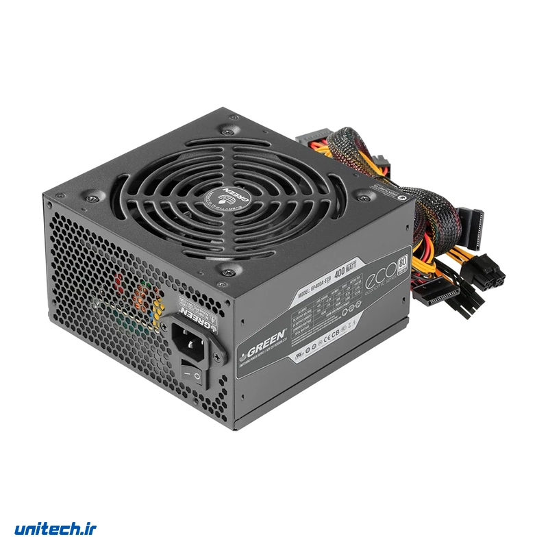 منبع تغذیه گرین مدل GP400A-ECO Rev3.1
