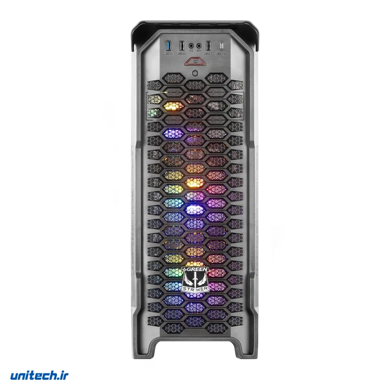 کیس کامپیوتر گیمینگ گرین مدل STRIKER FRGB، تصویر 2
