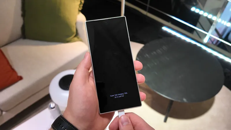 Charging a Galaxy Z Fold 8 Ultra