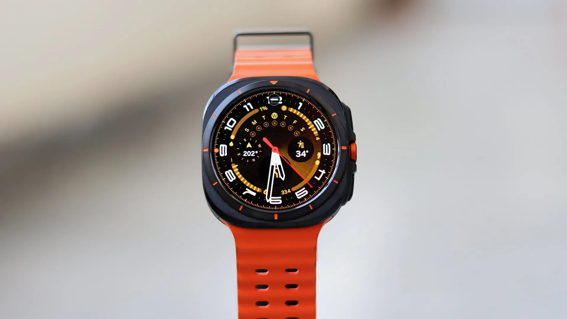 Samsung Galaxy Watch Ultra Orange Watch Dial and Band