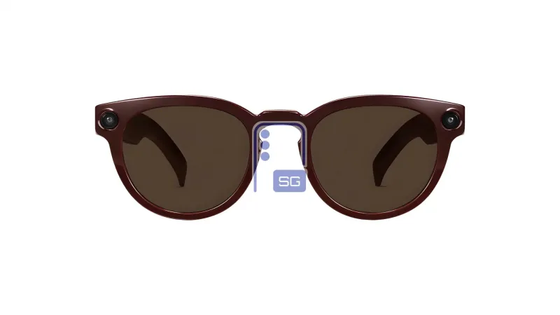 Samsung Warby Parker Intelligent Eyewear Alden Saddle Frame Sunglasses Brown Lenses
