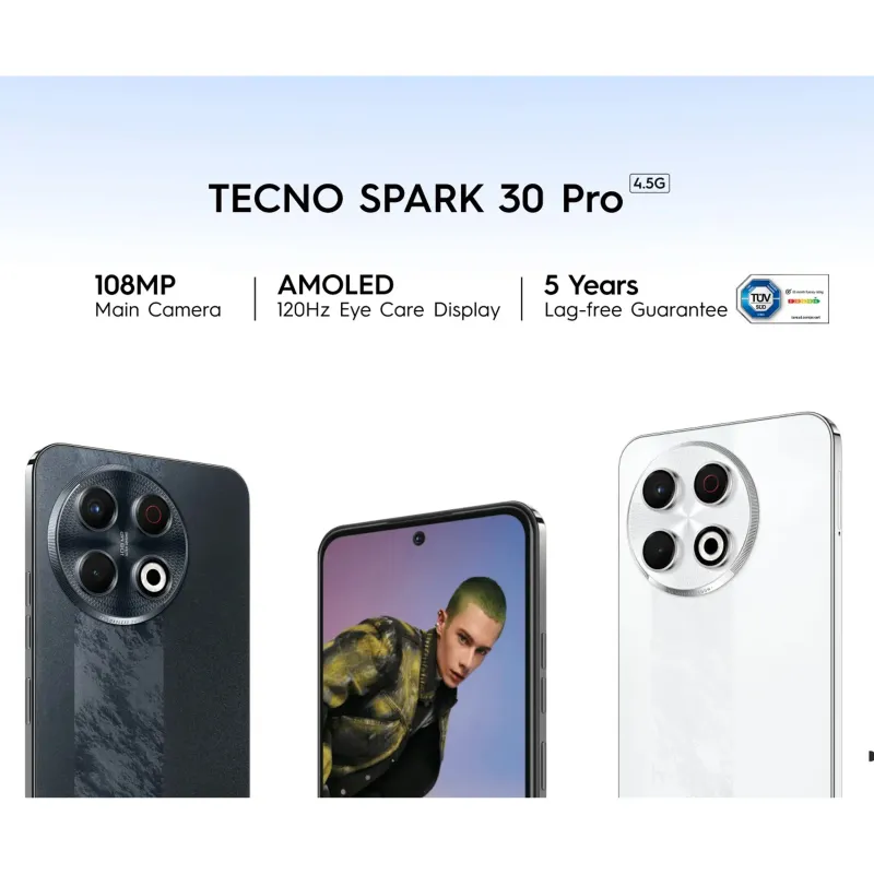 گوشی موبایل تکنو مدل Spark 30 Pro دو سیم کارت ظرفیت 256 گیگابایت و رم 8 گیگابایت، تصویر 5