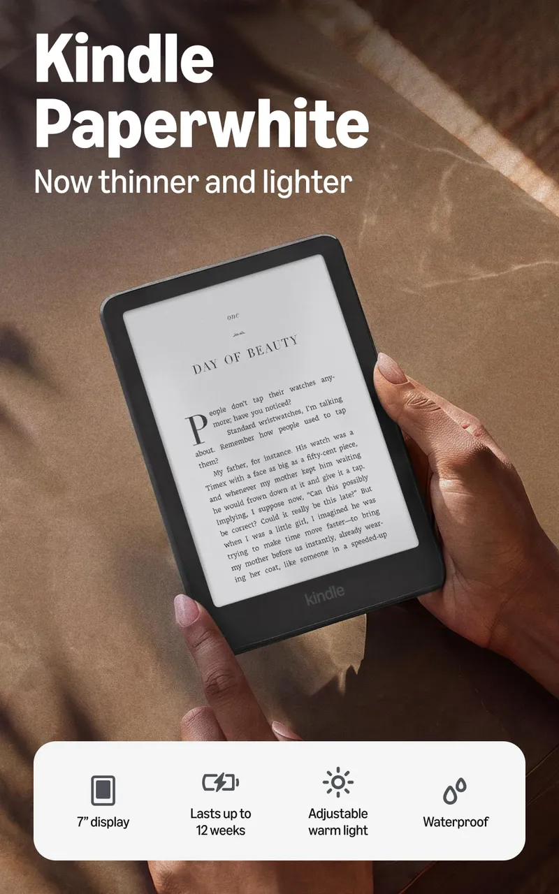 Amazon Kindle Paperwhite and Paperwhite Signature Edition (7th gen)