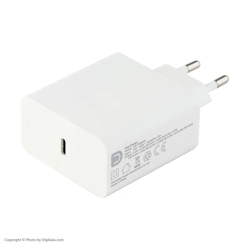 شارژر دیواری 66 وات داریا مدل DA-P66E05، تصویر 3