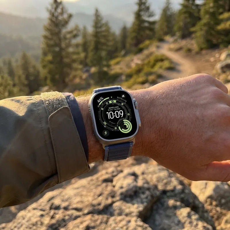 ساعت هوشمند 49 میلی‌متری اپل مدل Ultra 3 Natural Titanium با بند Trail Loop، تصویر 2