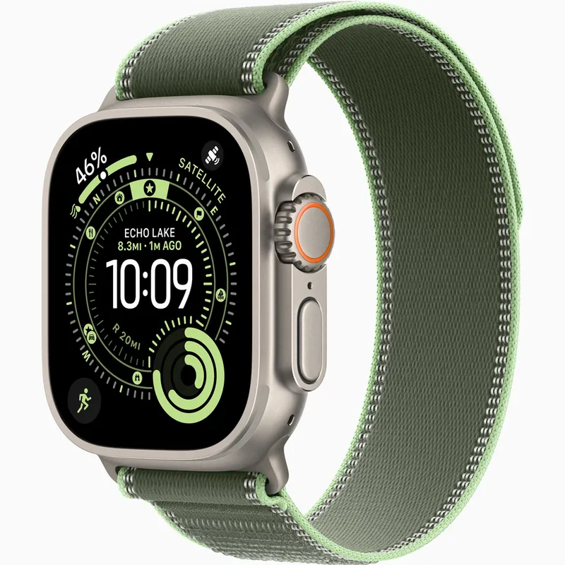 ساعت هوشمند 49 میلی‌متری اپل مدل Ultra 3 Natural Titanium با بند Trail Loop، تصویر 23