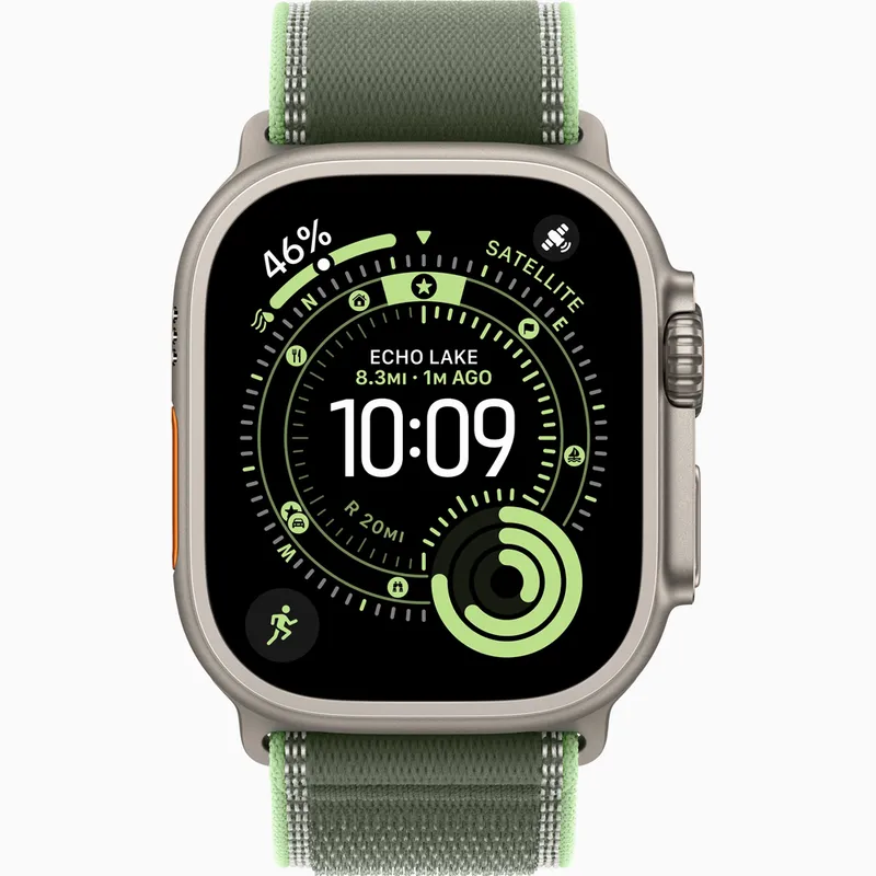 ساعت هوشمند 49 میلی‌متری اپل مدل Ultra 3 Natural Titanium با بند Trail Loop، تصویر 24
