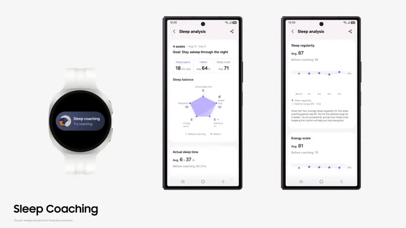 بهروزرسانی Samsung Health، مربی خواب و قابلیتهای دویدن را ارتقا میدهد