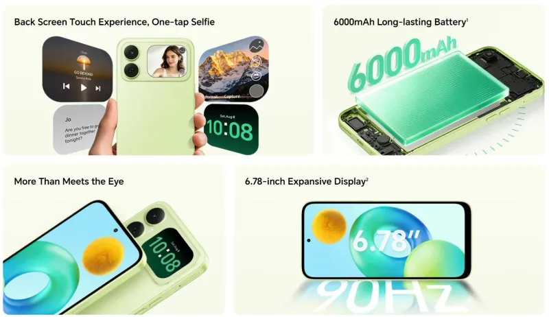 Honor Play20C is also official with a rear touchscreen