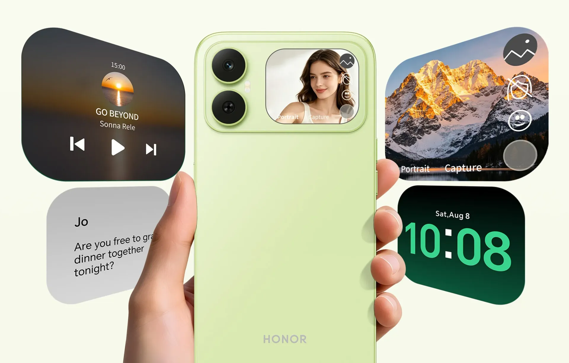 Honor X5d s is now official taking the rear screen idea to a very low price point
