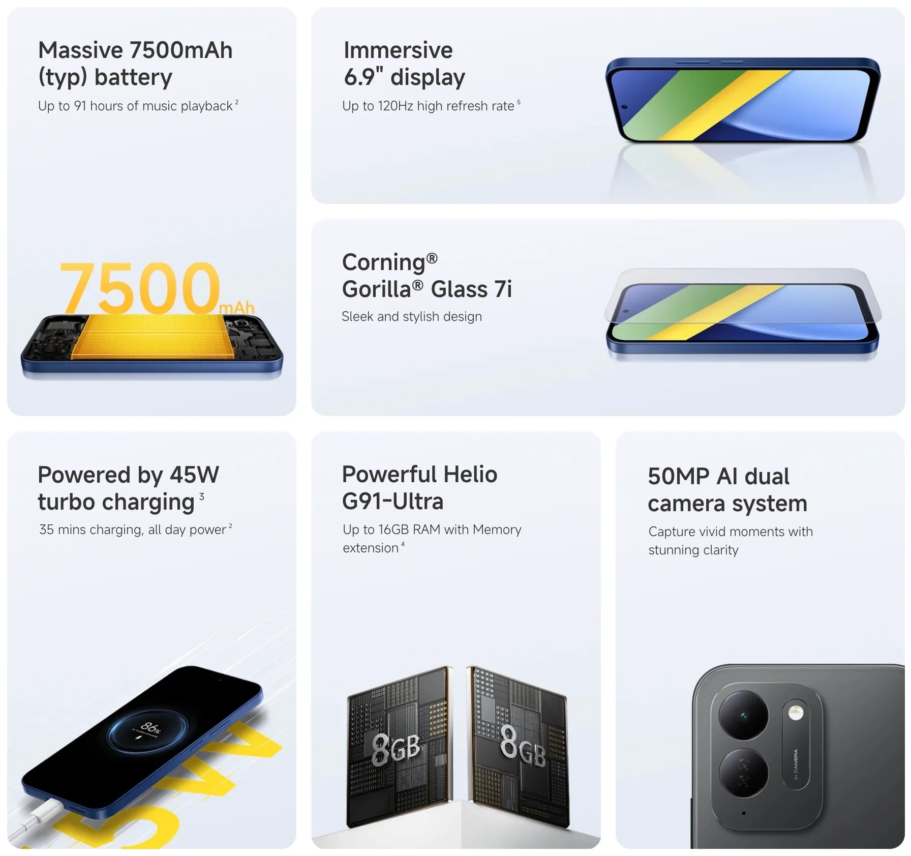 Poco C95 Pro launches with a 7,500mAh battery and 6.9 inch display