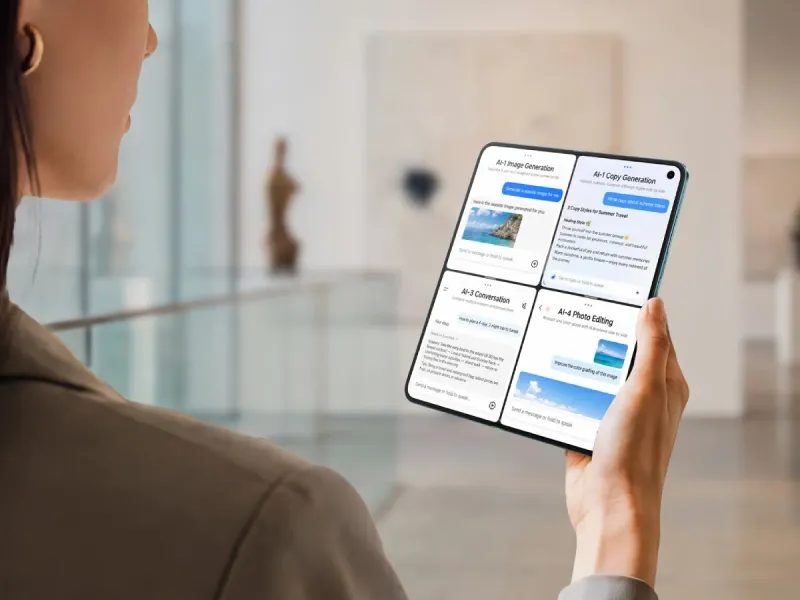Split-screen multitasking on the vivo X Fold6
