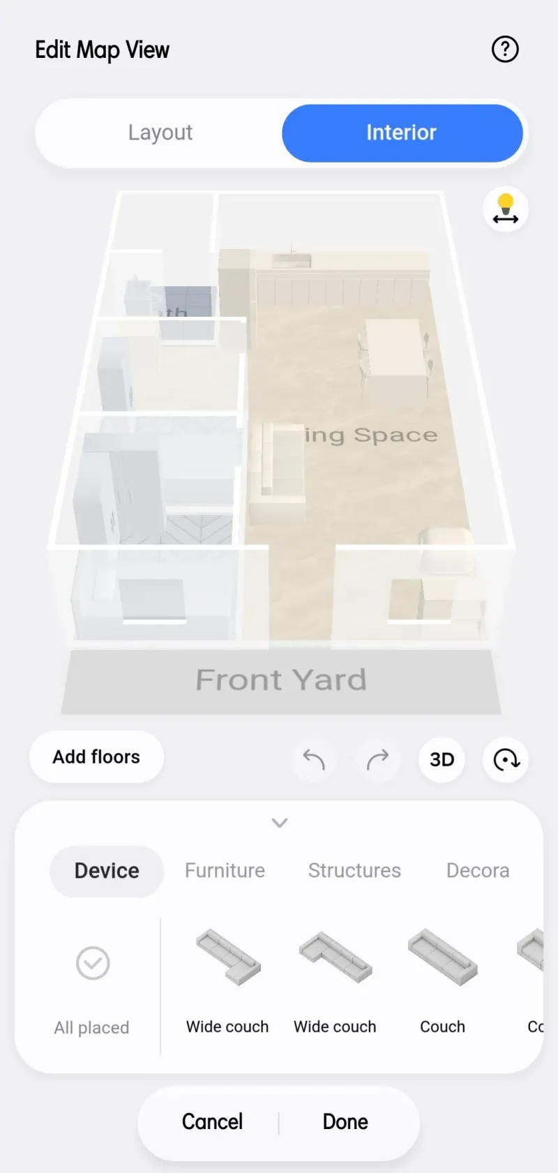 The app lets you make a 3D map of your home