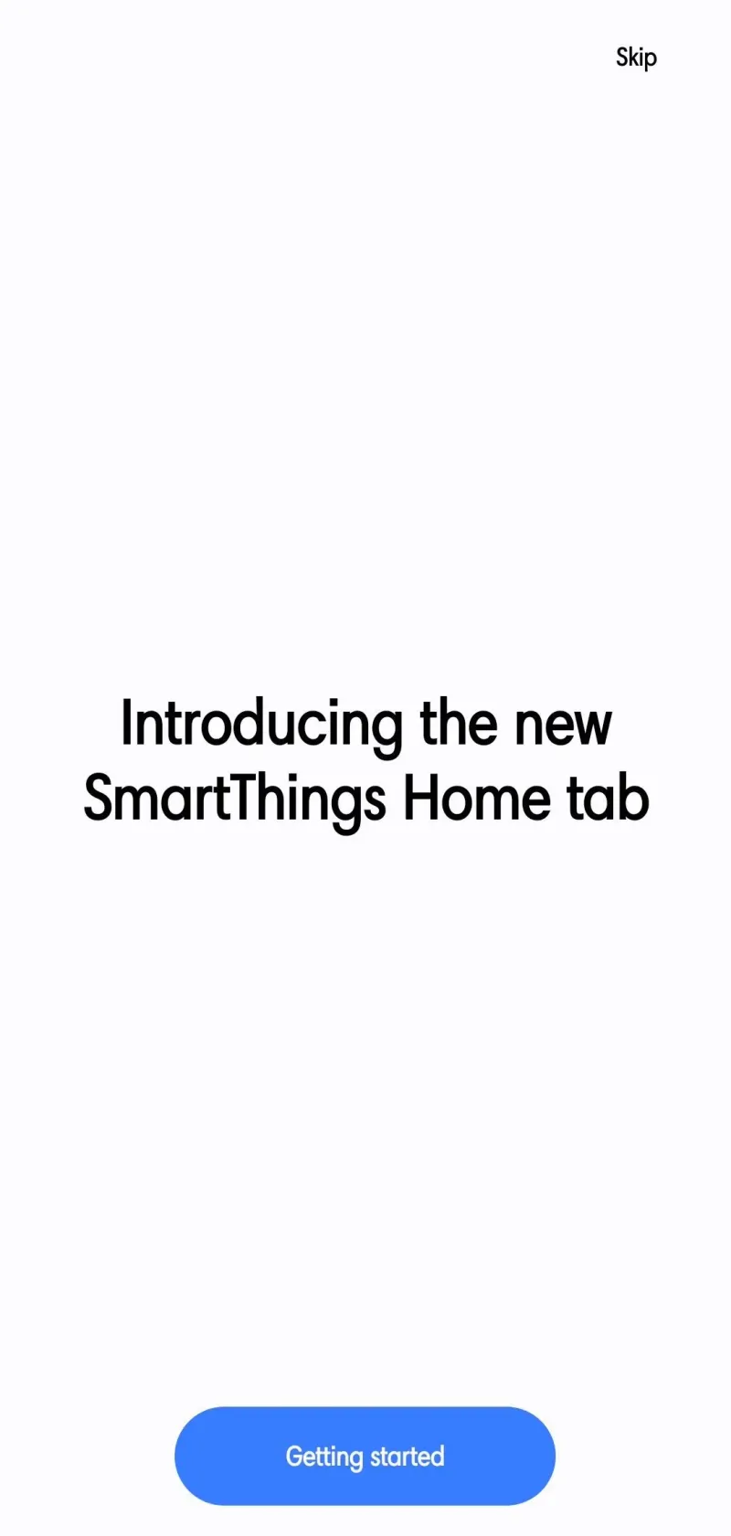 The redesigned Home tab on the SmartThings app (v1.8.51.30)