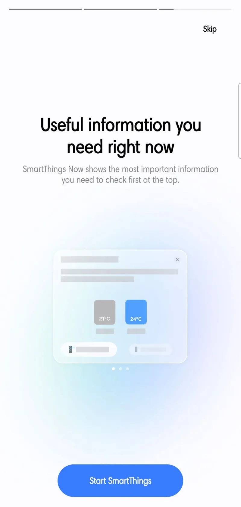 The redesigned Home tab on the SmartThings app (v1.8.51.30)