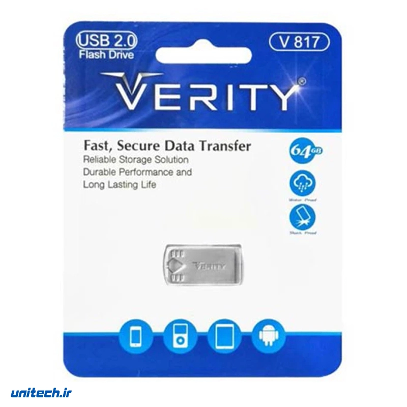 فلش مموری وریتی مدل 817 ظرفیت 64 گیگابایت، تصویر 2