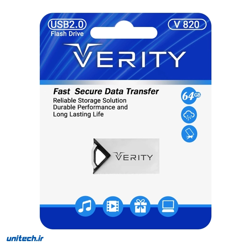 فلش مموری وریتی مدل V-820 ظرفیت 64 گیگابایت، تصویر 2