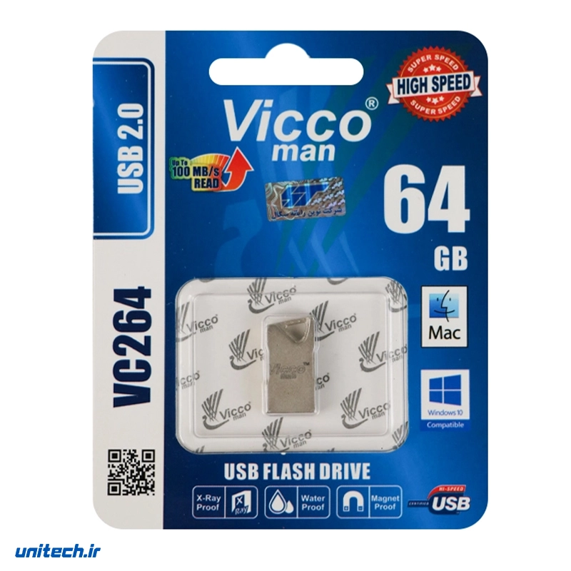 فلش مموری ویکو مدل VC264 ظرفیت 64 گیگابایت، تصویر 2