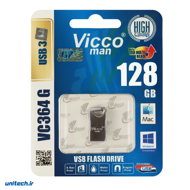 فلش مموری ویکو مدل VC364 ظرفیت 128 گیگابایت، تصویر 2