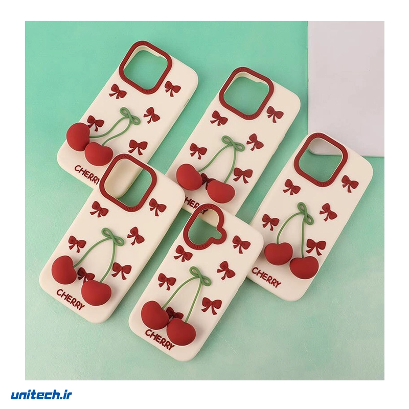 قاب سیلیکونی طرح گیلاس آویزدار مناسب گوشی iphone 16، تصویر 3