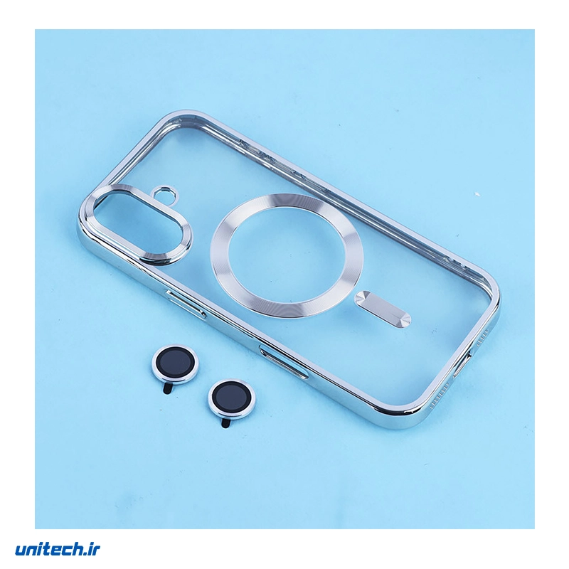 قاب ژله ای مگ سیف آیفون دور رنگی با محافظ لنز رینگی مناسب گوشی iphone 17، تصویر 3