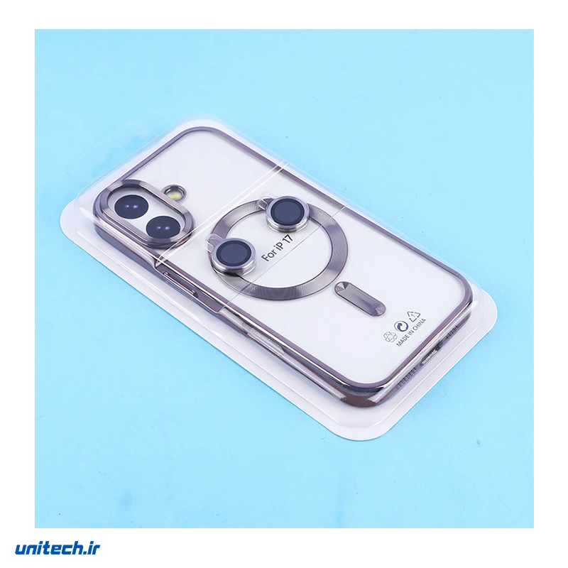 قاب ژله ای مگ سیف آیفون دور رنگی با محافظ لنز رینگی مناسب گوشی iphone 17، تصویر 4