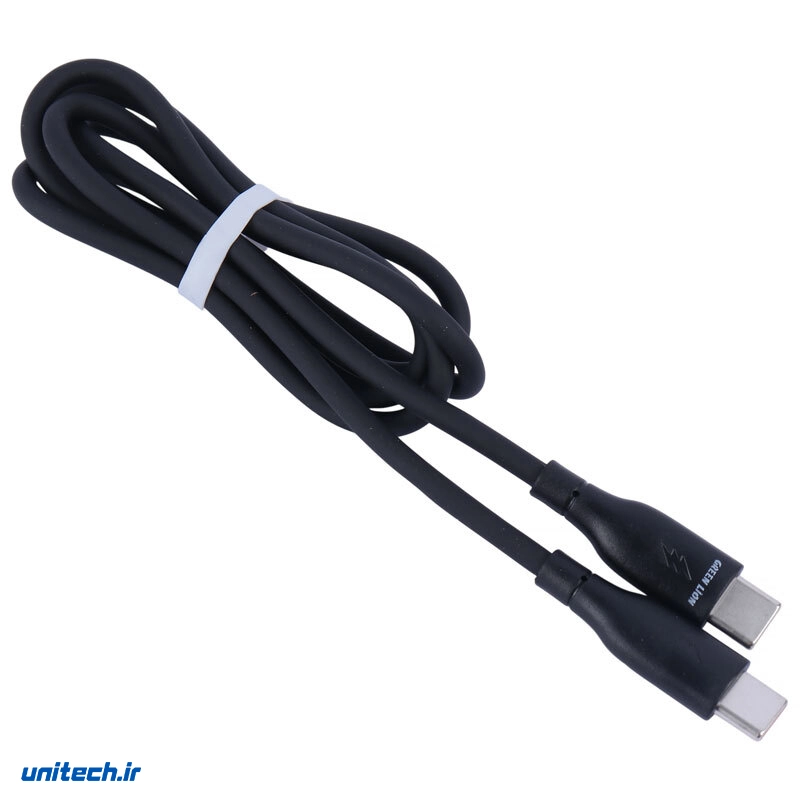 کابل دو سر تایپ سی فست شارژ 60 وات گرین لاین GNPVCUSCTCBK طول 1 متر، تصویر 3