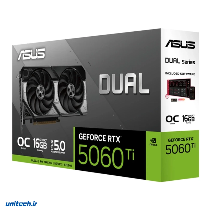 کارت گرافیک مبتنی بر NVIDIA ایسوس مدل Dual GeForce RTX 5060 Ti 16GB GDDR7 OC Edition، تصویر 5