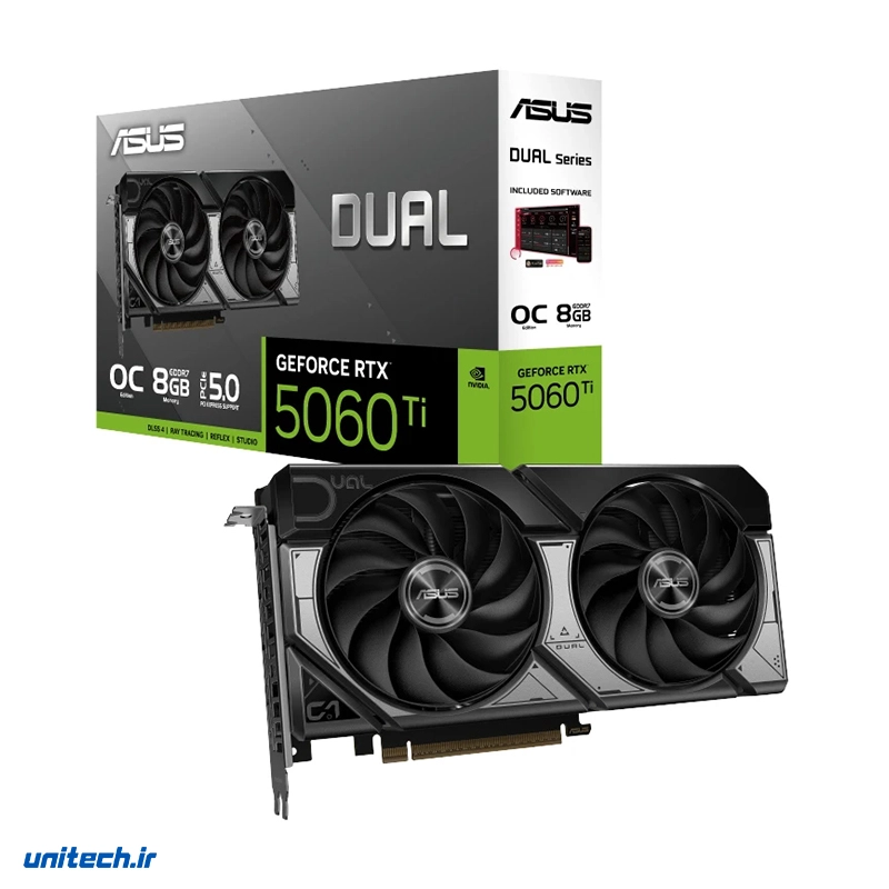 کارت گرافیک مبتنی بر NVIDIA ایسوس مدل Dual GeForce RTX 5060 Ti 8GB GDDR7 OC Edition، تصویر 3