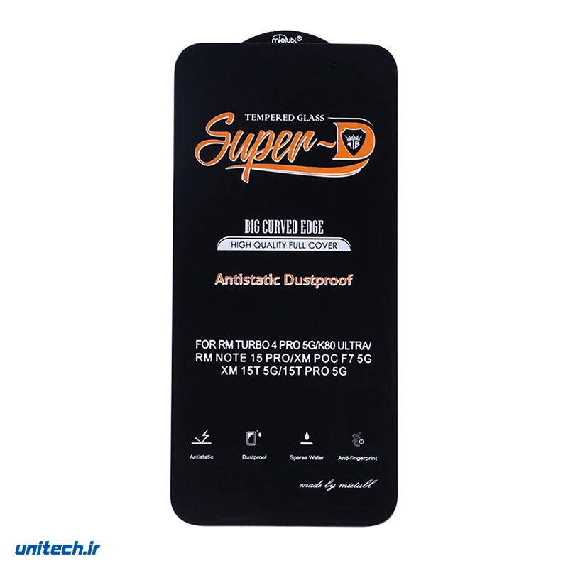 گلس Super D آنتی استاتیک میتوبل شیائومی Redmi Note 15 Pro 4G / Note 15 Pro 5G، تصویر 2