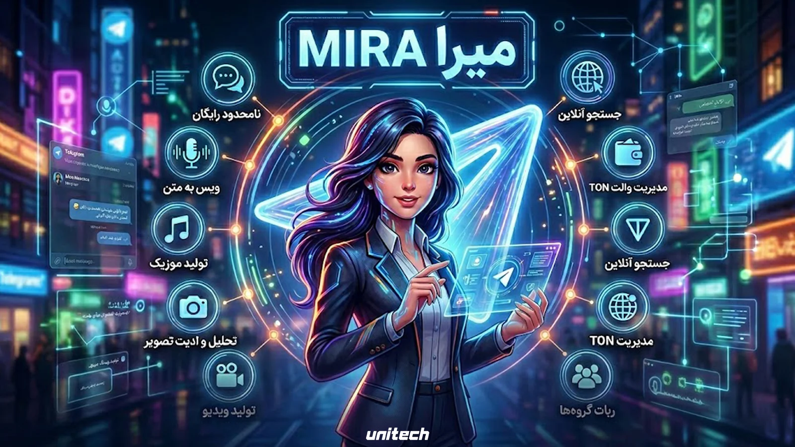 میرا؛ دستیار هوش مصنوعی در آپدیت جدید تلگرام
