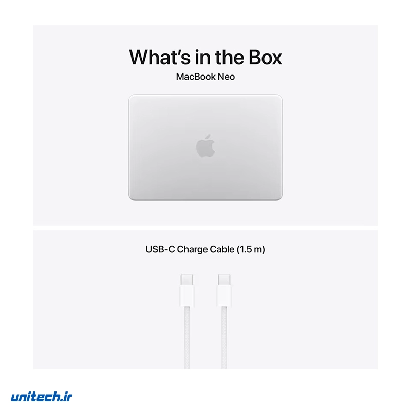 لپ تاپ 13 اینچی اپل مدل MacBook Neo LLA-A18 Pro-8GB Ram-256GB SSD، تصویر 4