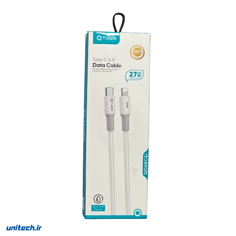 کابل تایپ سی به لایتنینگ کیوتوکین مدل QD68