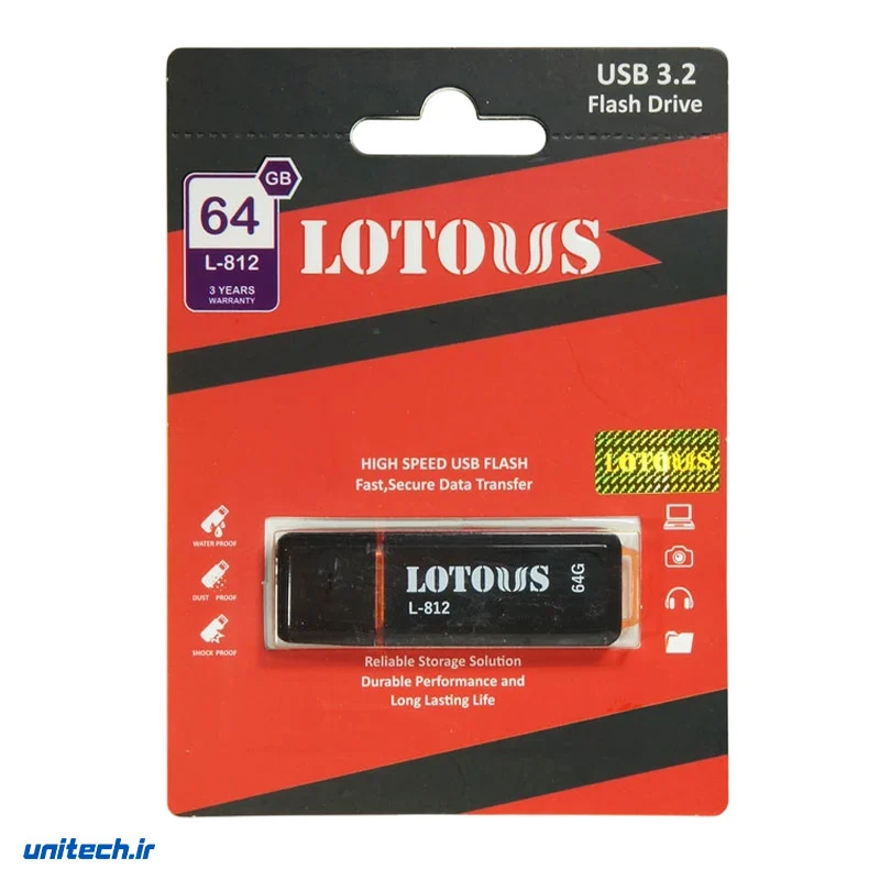 فلش مموری لوتوس مدل L812 ظرفیت 64 گیگابایت، تصویر 2