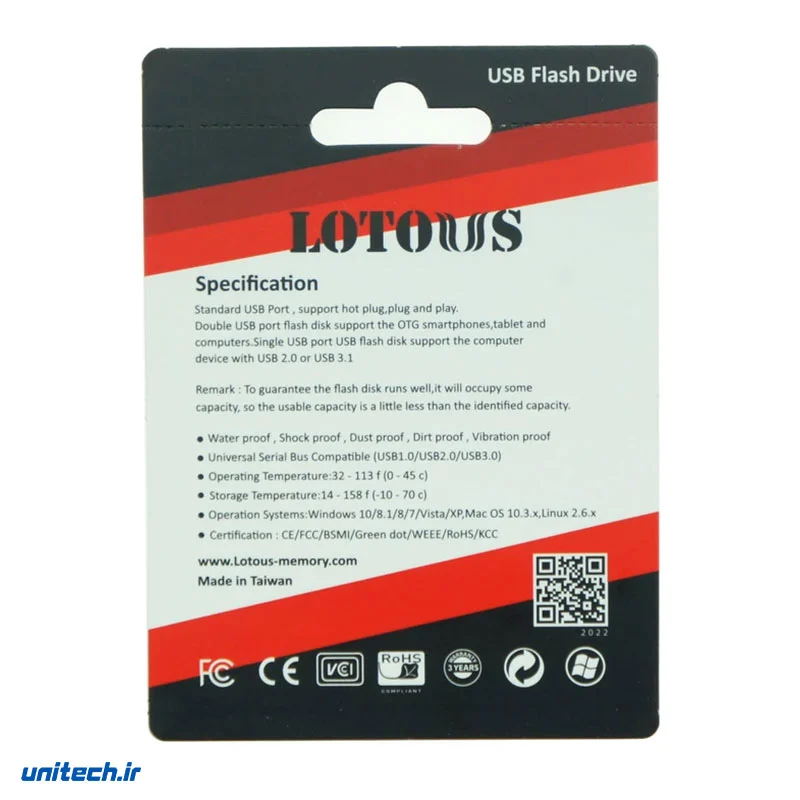 فلش مموری لوتوس مدل L812 ظرفیت 64 گیگابایت، تصویر 3