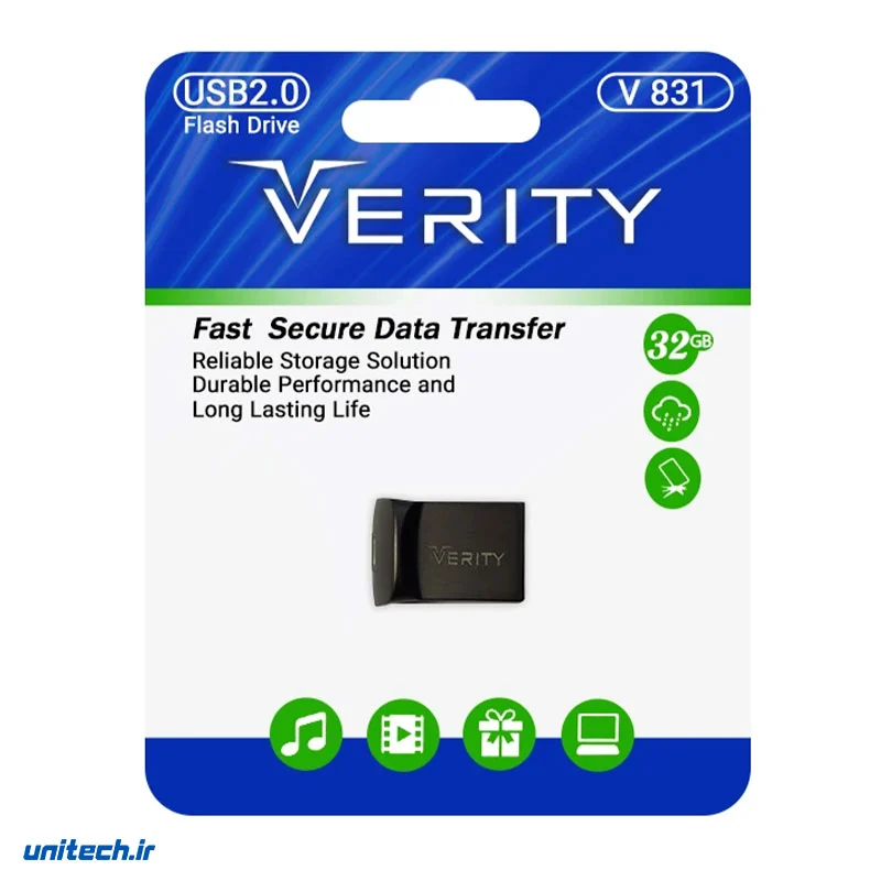 فلش مموری وریتی مدل 831 ظرفیت 32 گیگابایت، تصویر 2