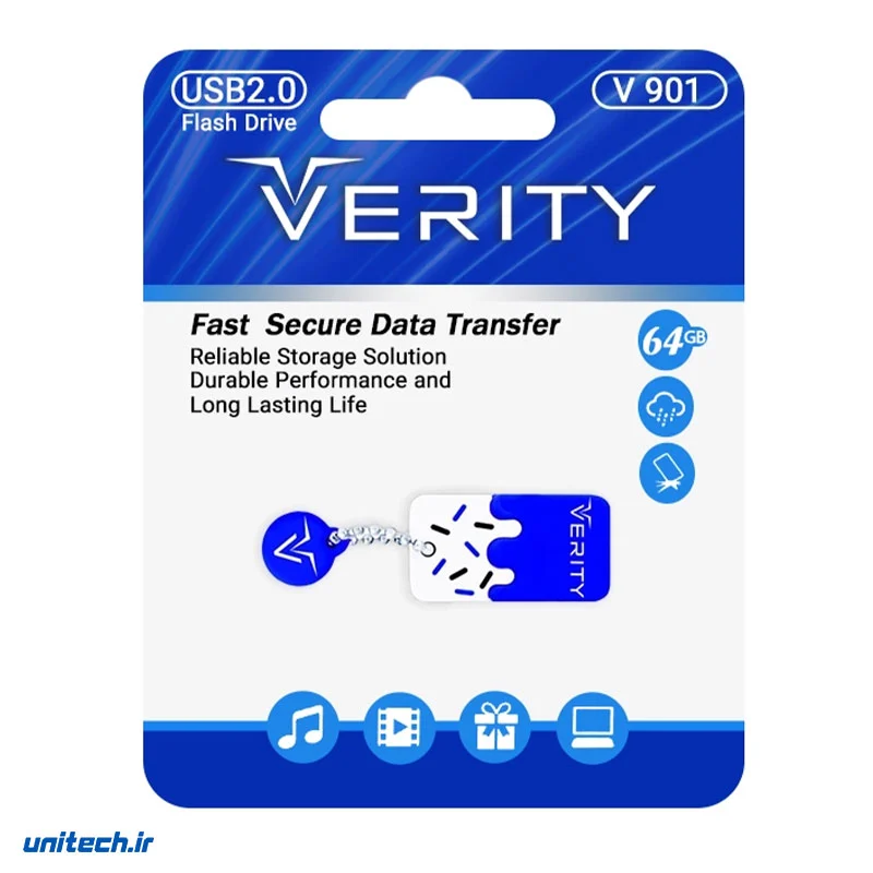 فلش مموری وریتی مدل 901 ظرفیت 64 گیگابایت، تصویر 2
