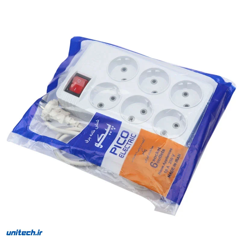 چند راهی 6 خانه پیکو الکتریک با کابل 1٫5 متری، تصویر 2