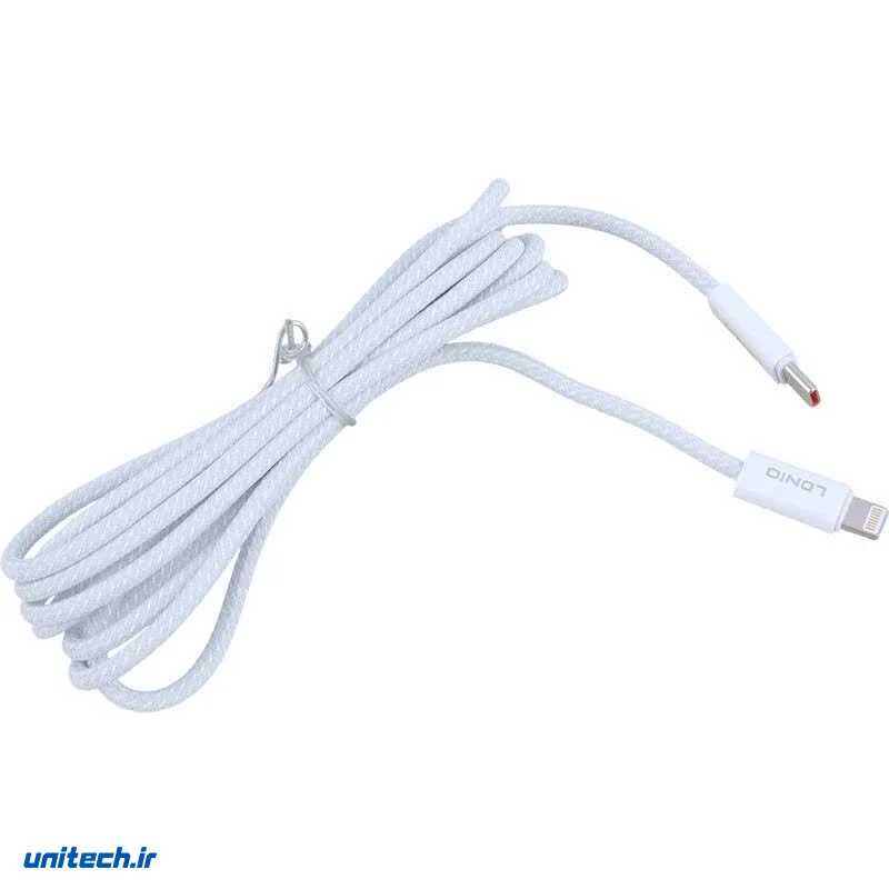 کابل تایپ سی به لایتنینگ فست شارژ 30 وات الدینیو LC902i طول 2 متر، تصویر 2